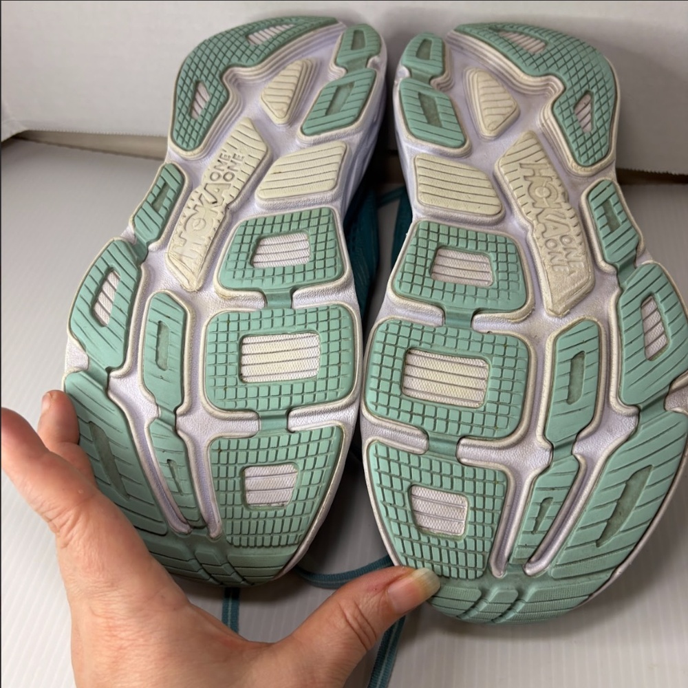 HOKA ONE Bondi 7 ATHLETIC Running SHOES in Eggshell Blue - Men’s - Size 8 US - Picture 16 of 16